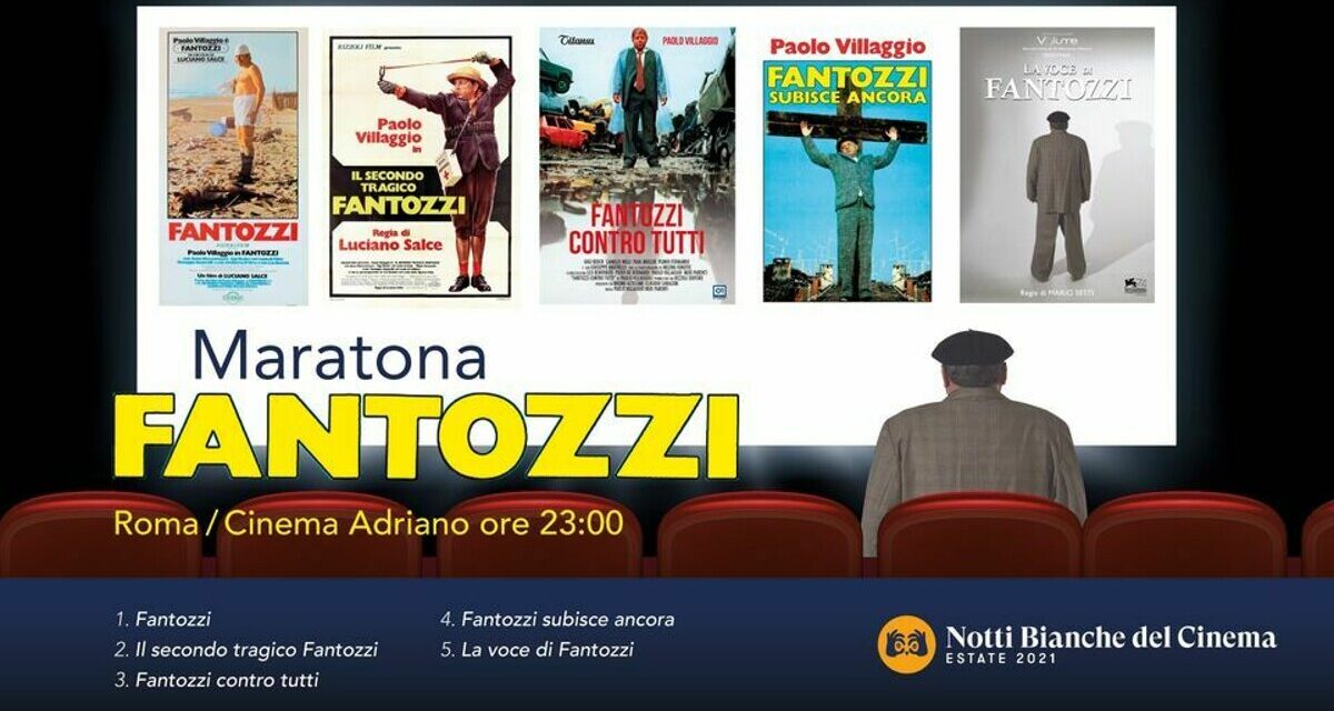 Notti Bianche del Cinema, Maratona Fantozzi per ricordare Paolo Villaggio